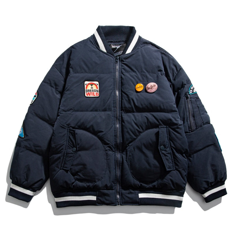 OREGON WILD Rock Patches Bomber Jacket