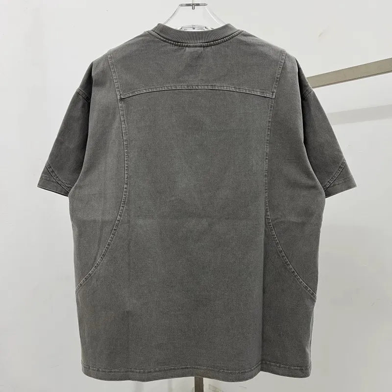 Patchwork Embroidery Unisex Oversized T-shirt