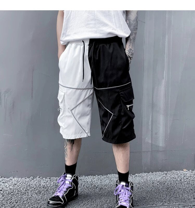Solid Bermuda White Lining Shorts