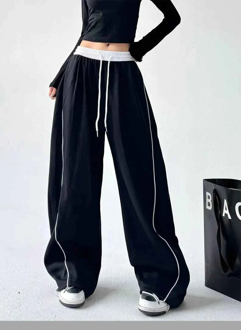Elastic Band Cool Japanese Style Oversized Sweatpants