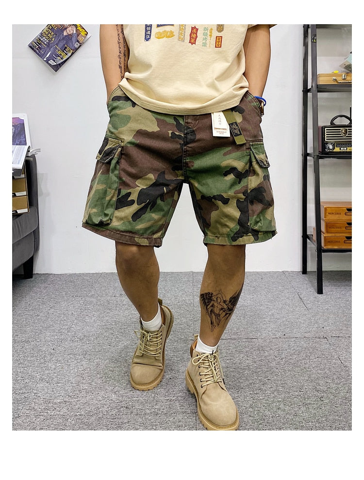 Tactical Multi-Pocket Cargo Shorts