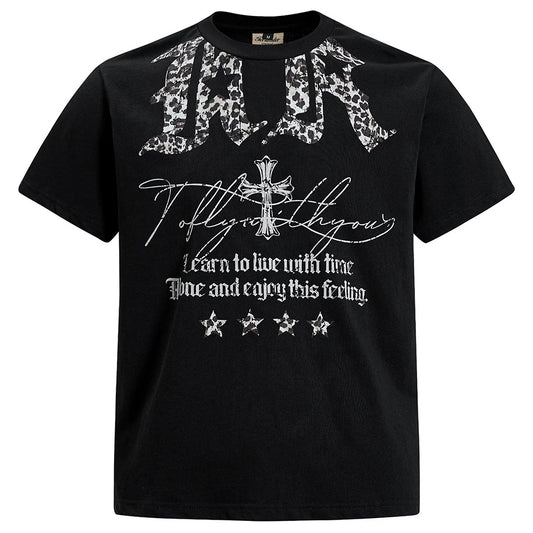 Cross Graphic Streetwear Oversized T-Shirts