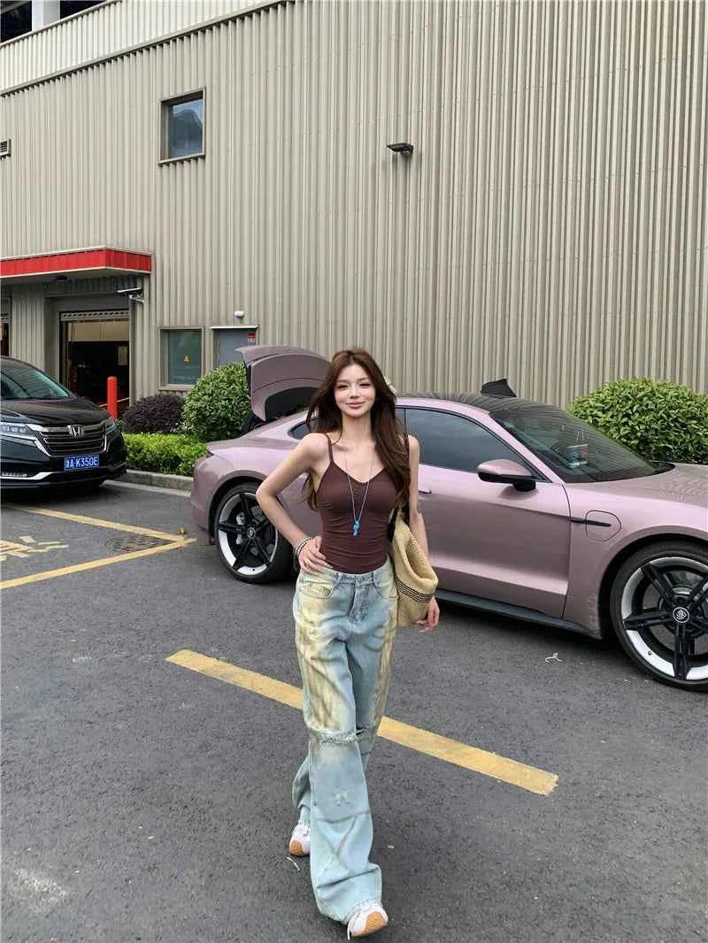 Modern High Waist Baggy Ripped Jeans