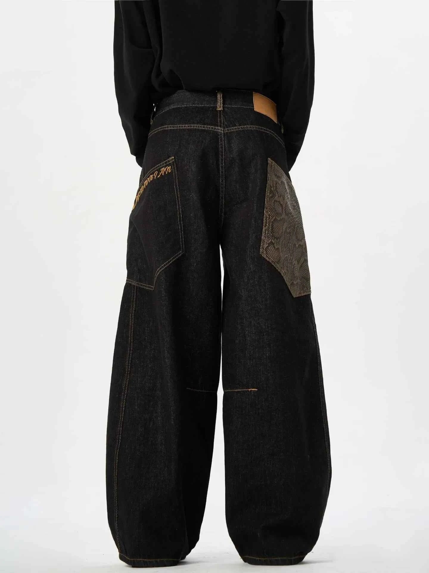 Vintage American Style Machete Wide Leg Jeans