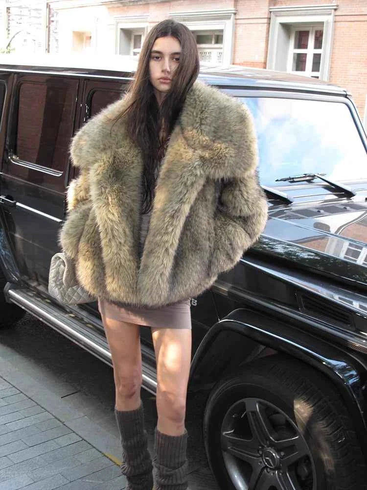 Luxury Warm Soft Faux Fur Jacket