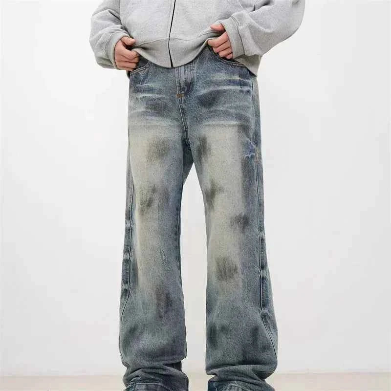 Distressed Vintage Cool Retro Denim Jeans