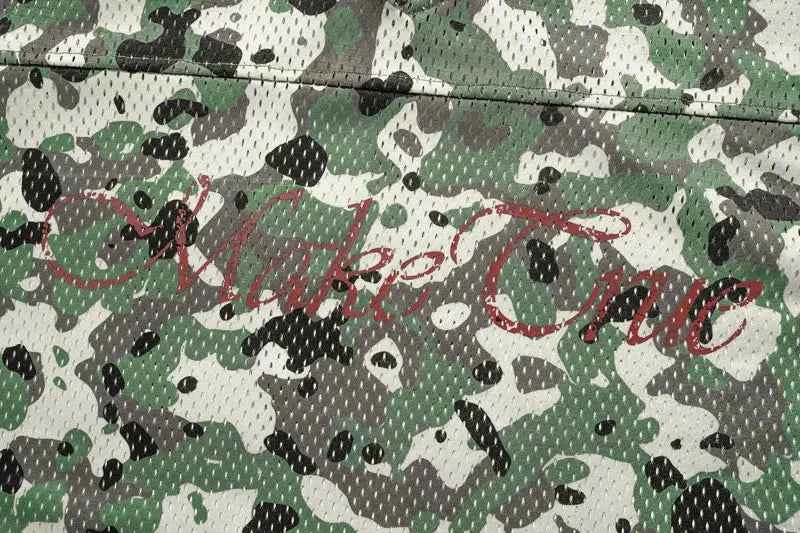 Stylish Mesh Jersey Graphic Camouflage T-Shirt