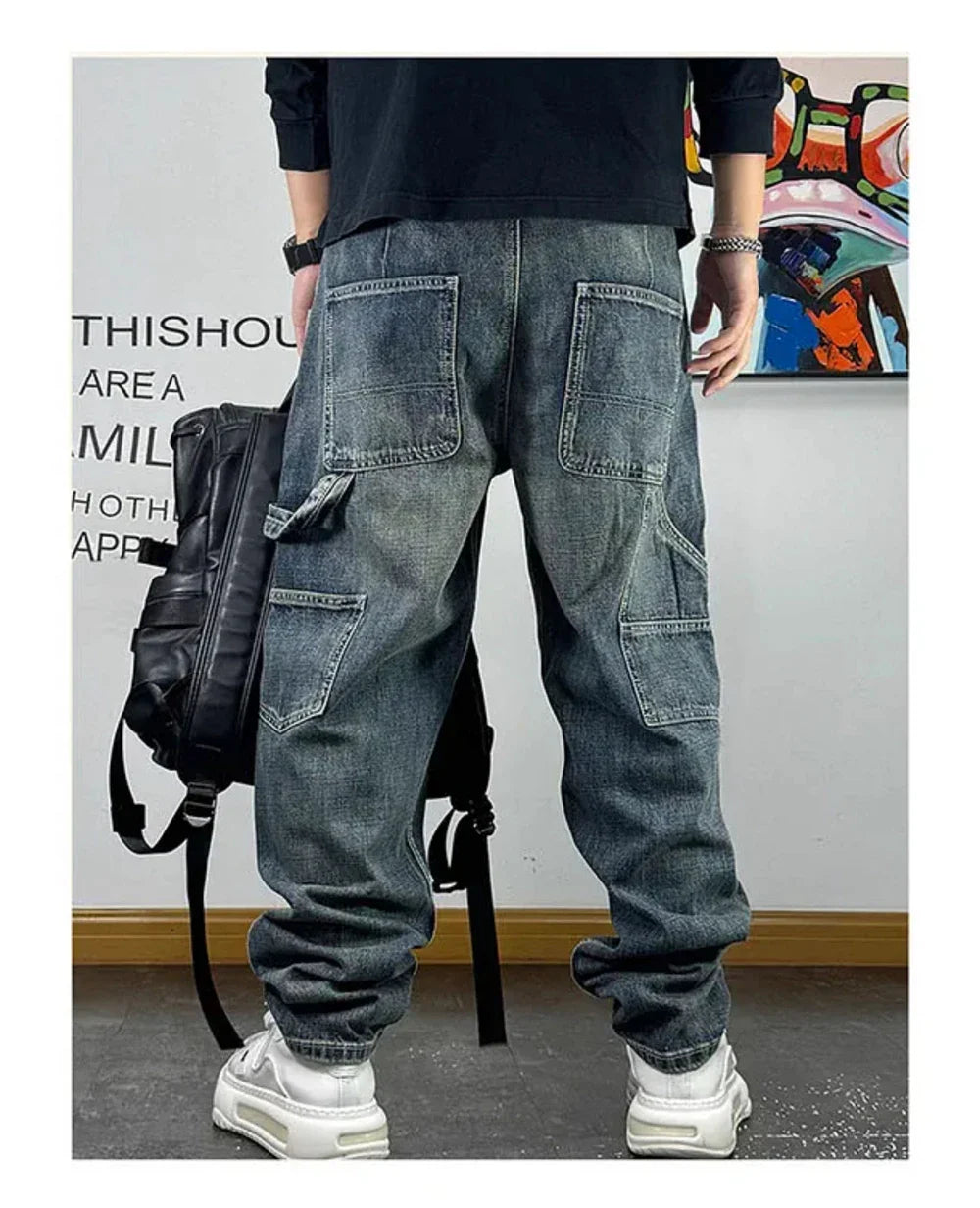 Ripped Denim Carpenter Jeans
