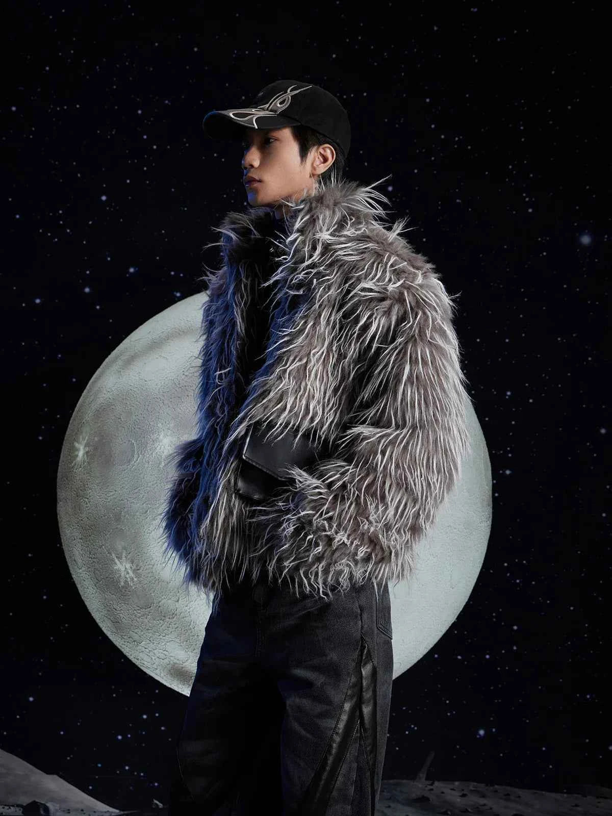 Winter Casual Luxurious Faux Fur Jacket