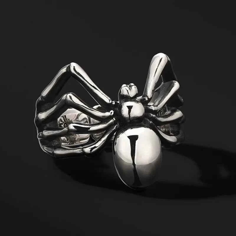 Gothic Adjustable Spider Animal Punk Ring
