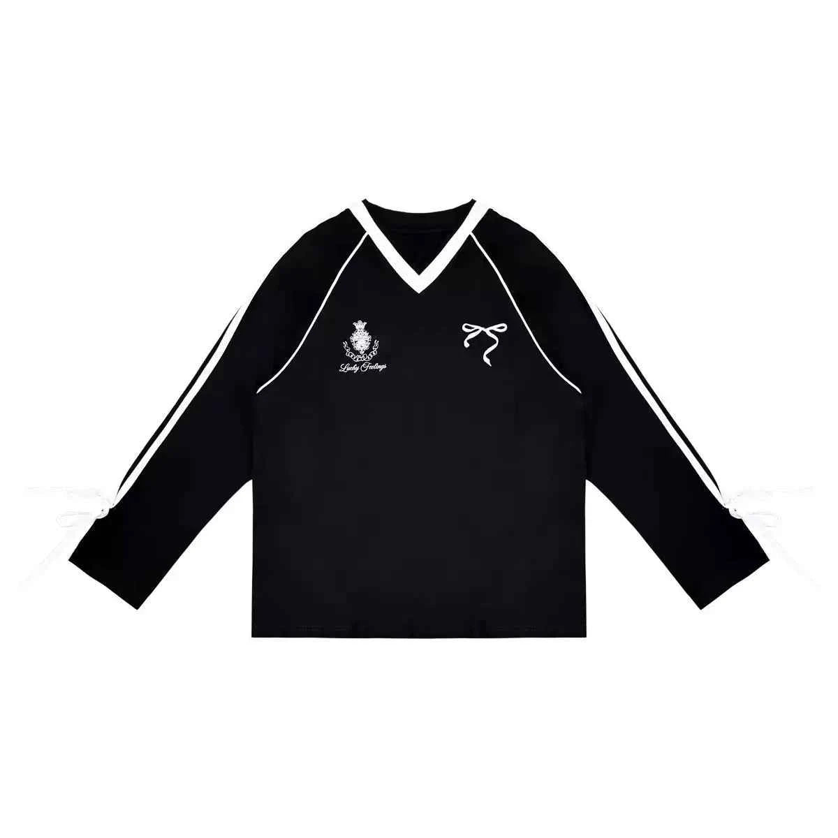 Y2K Streetwear Gidyq Vintage Sports V-Neck T-Shirt