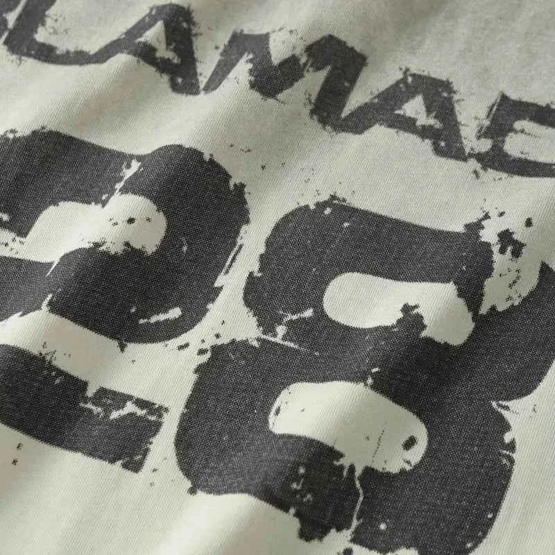 Gothic Grunge Graphic Printed Urban Sport T-Shirt