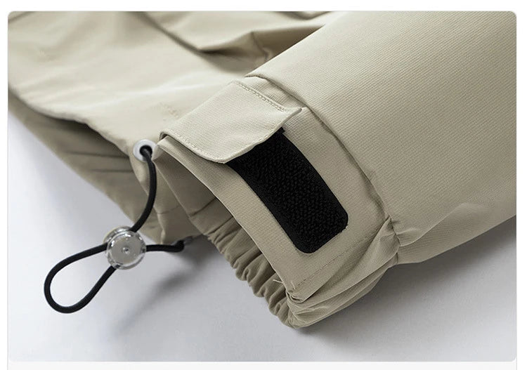 High Neck Two Tone Cargo Bomber Jacket