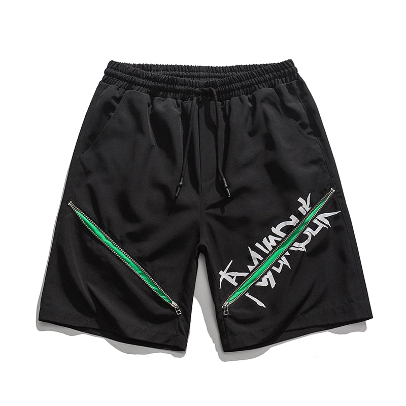 Y2K Centered Zipper Style Shorts