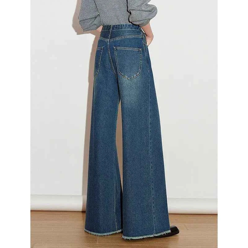 Retro Spring Denim Wide Leg Jeans