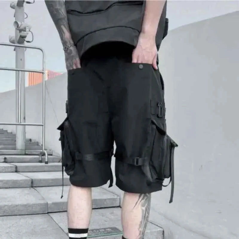 Dark Tactical Loose Fit Techwear Short