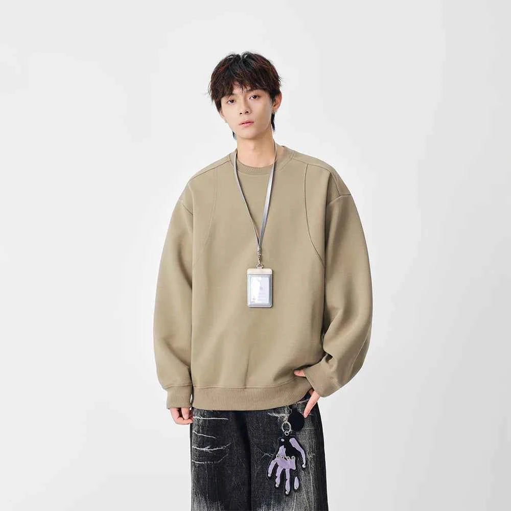 Winter Structured Crew Neck Sweatshirt