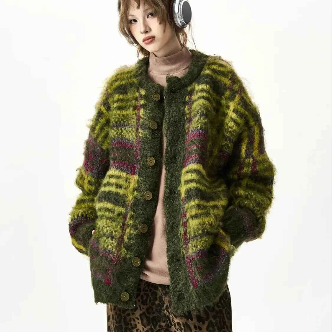Cozy Slimming Round Neck Knit Cardigan