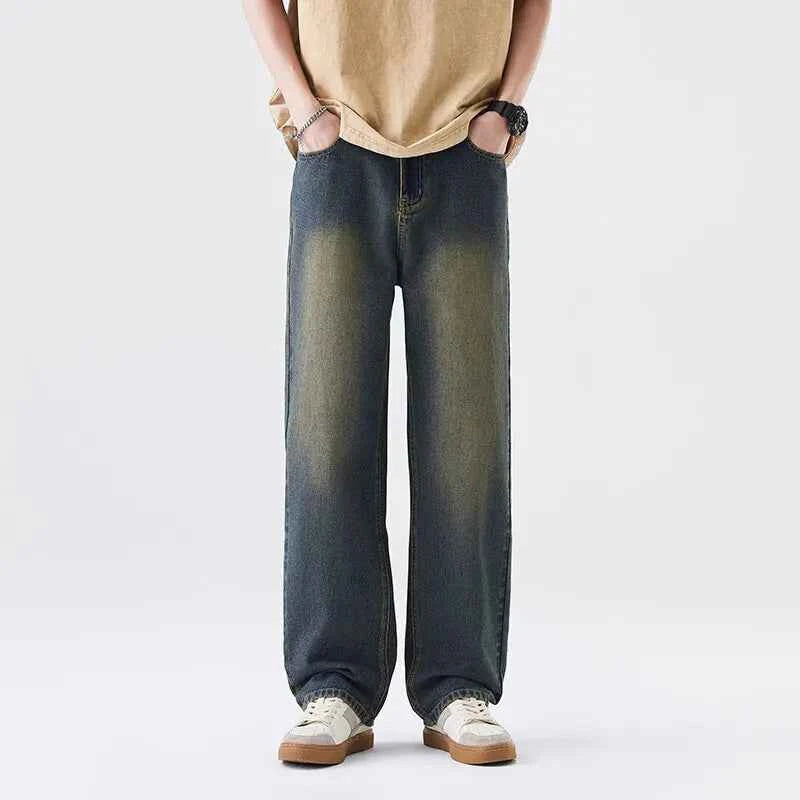 Retro Vintage Blue Loose Casual Jeans