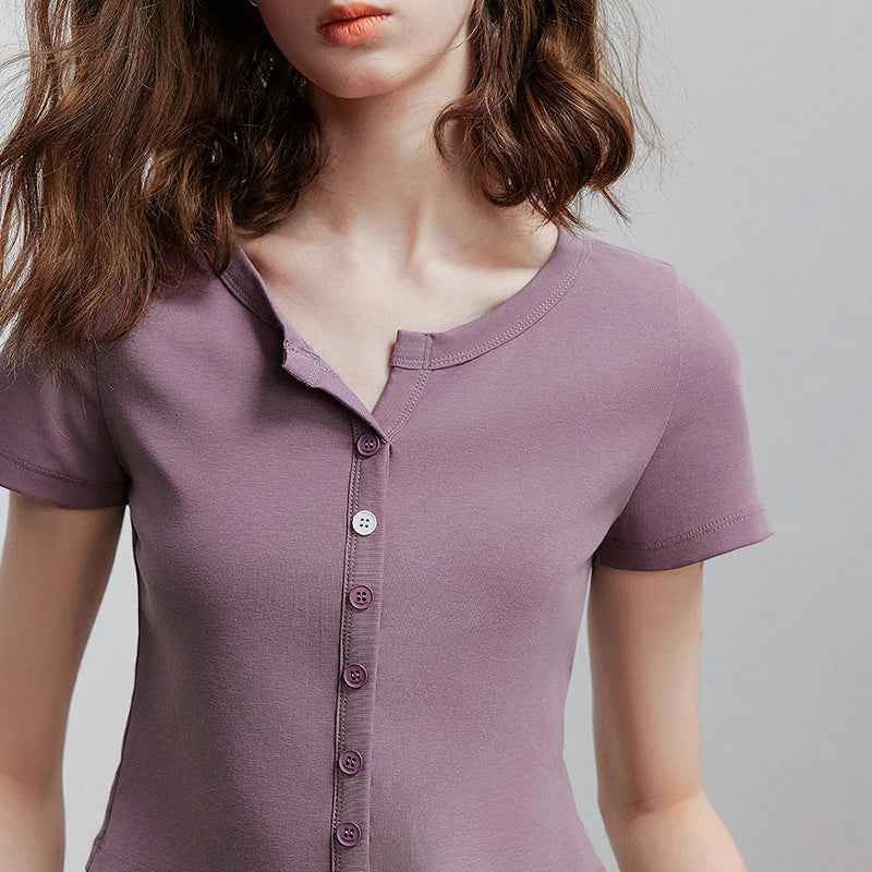 Casual Summer Short Sleeve Women T-Shirt