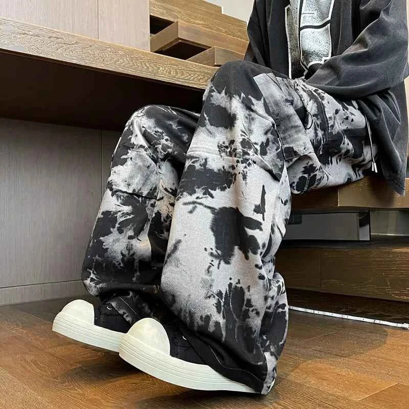 Youth Popular Brand Wash Painting Pants