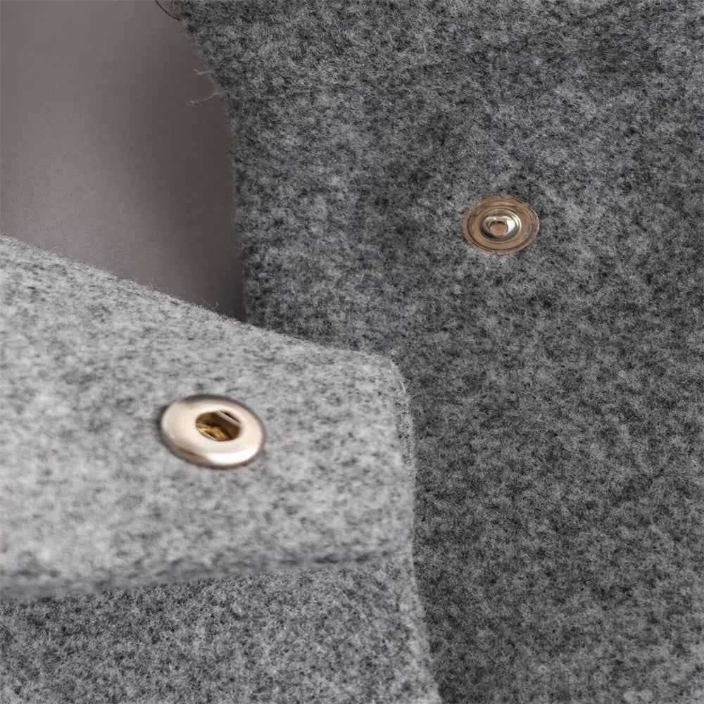 Streetwear Woolen Slim Fit Casual Jacket