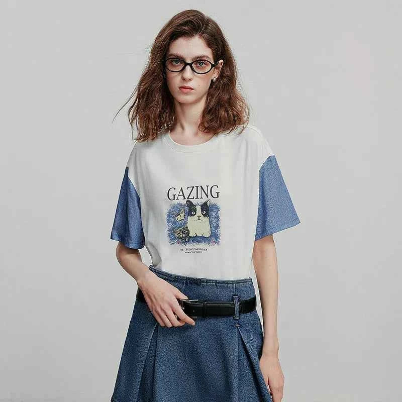 Stylish Casual Short Sleeve Women T-Shirt