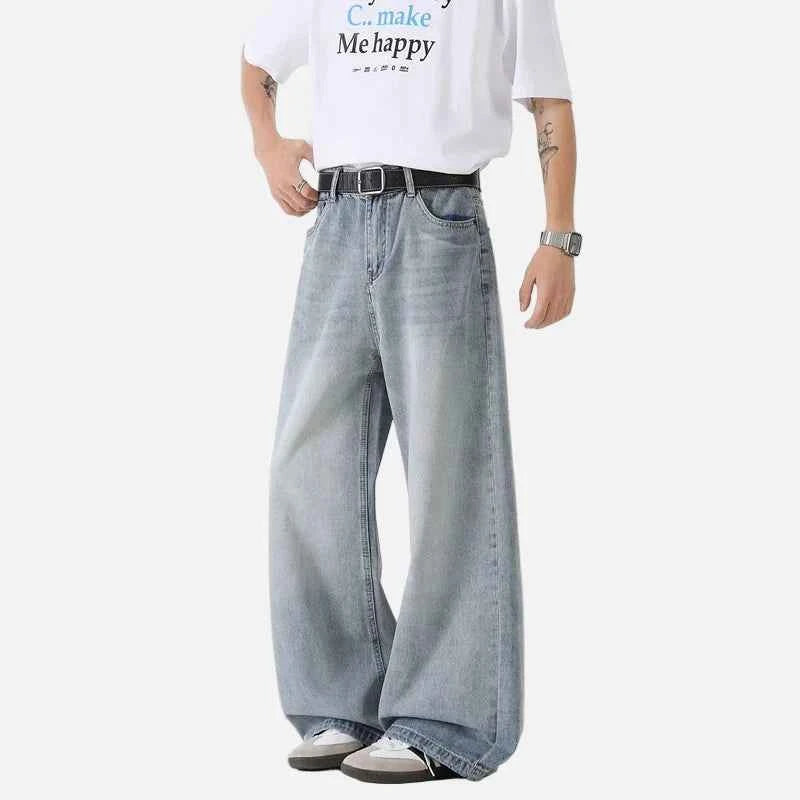 Effortless High Waist Wide Leg Denim Jeans