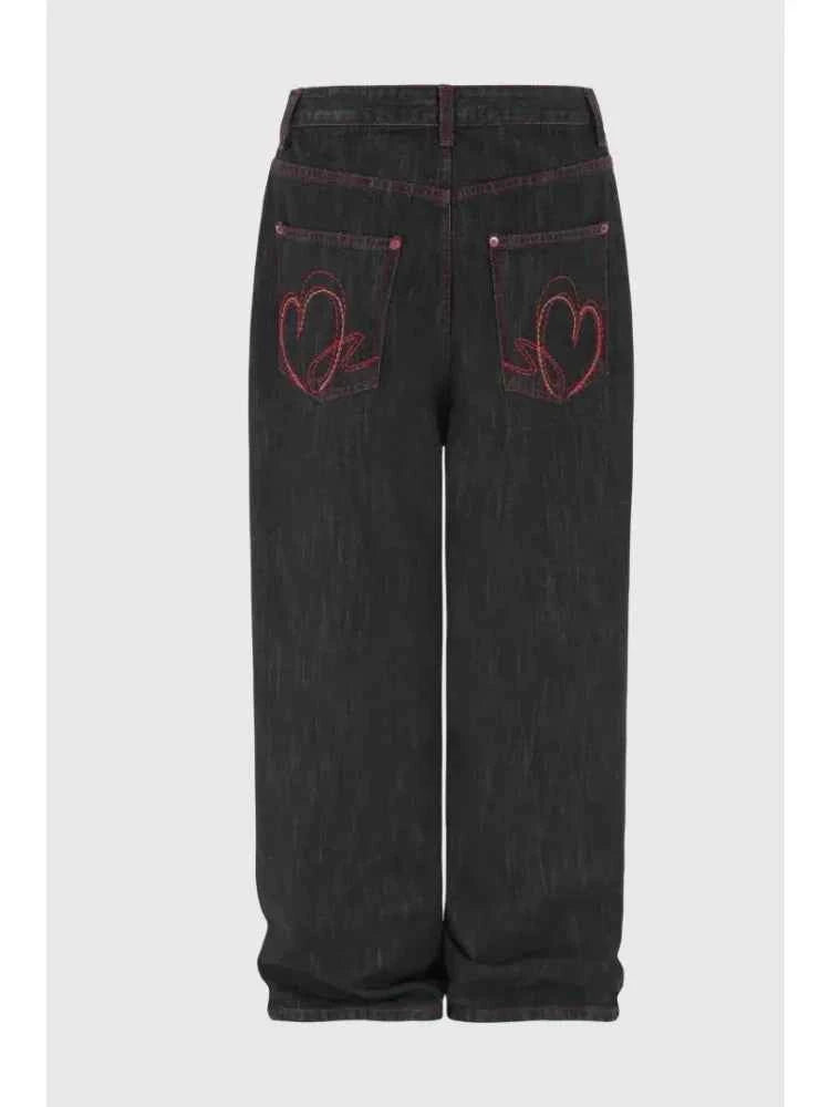Vintage Punk Baggy Denim Jeans
