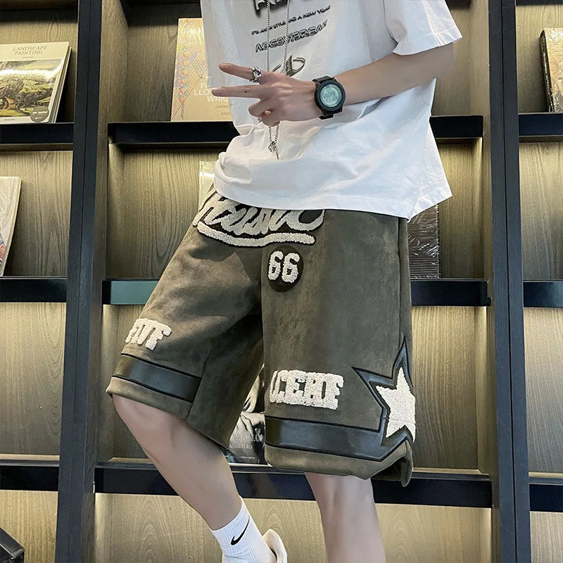 Number 66 Knee Length Shorts