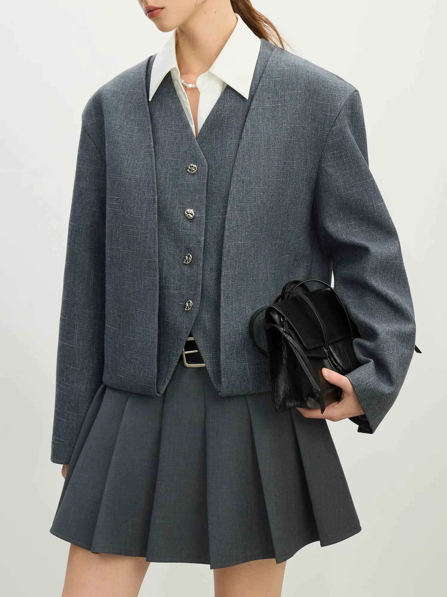 Chic Exquisite Minimalist V-Neck Cardigan