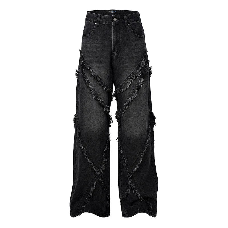 LUW Ripped Distressed Streetwear Jeans