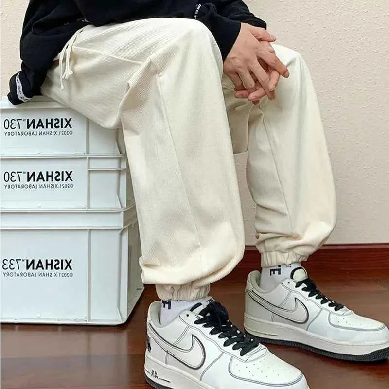 Streetwear Loose Fit Corduroy Baggy Jogger