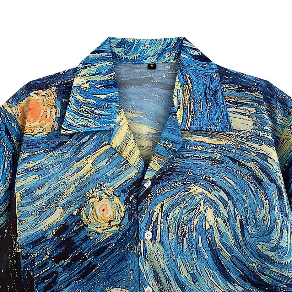 Vintage The Starry Night Graphic Shirt