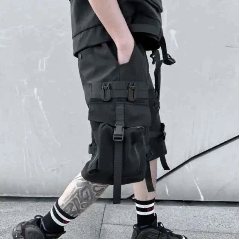 Dark Tactical Loose Fit Techwear Short