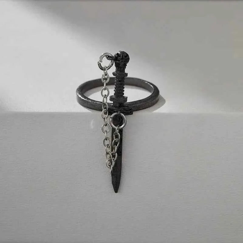 Y2K Desirable Gothic Geometric Rings