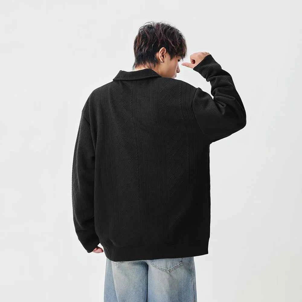 Winter Signature Hip Hop Polo Sweatshirt