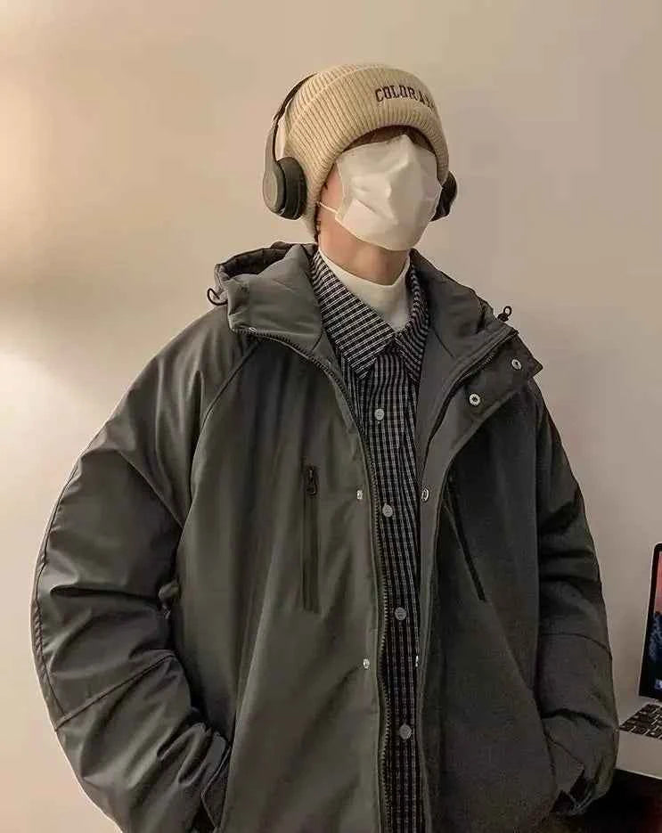Winter Streetwear Hooded Winbreaker Jacket