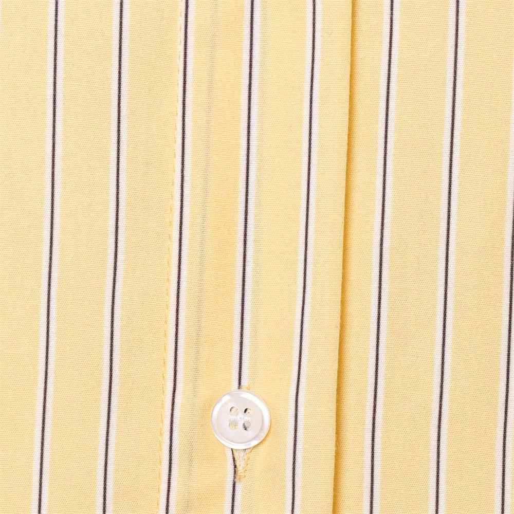 Flattering Striped Single Breasted Long Sleeve Shirt