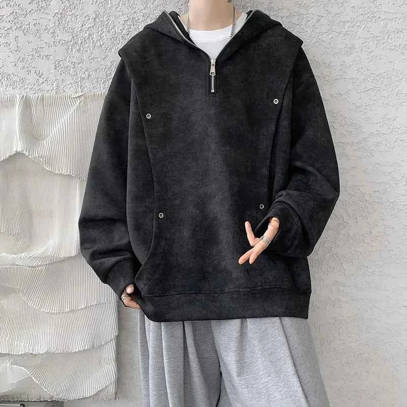 Streetwear Tie Dye Printed Fleece Hoodie
