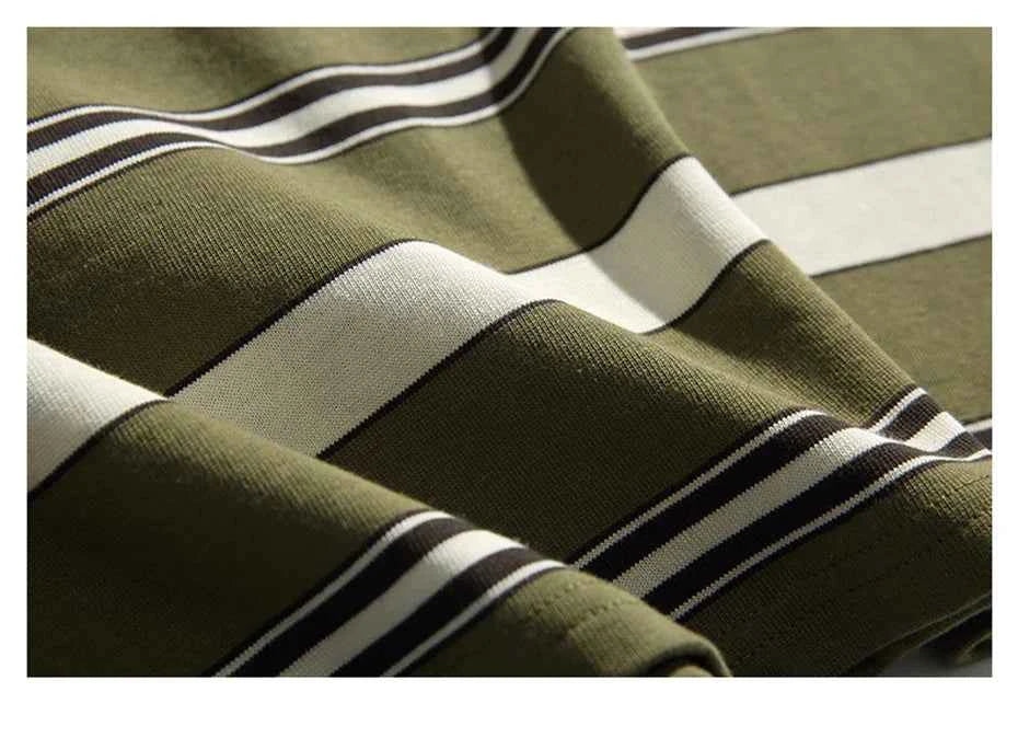 High-Quality Striped Oversized Fake Two Pieces Sweatshirt
