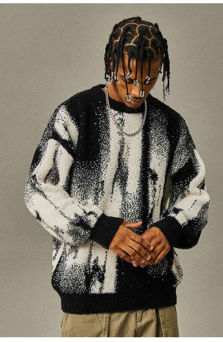 Vintage Gothic Knitted Pullover Hip Hop Sweater