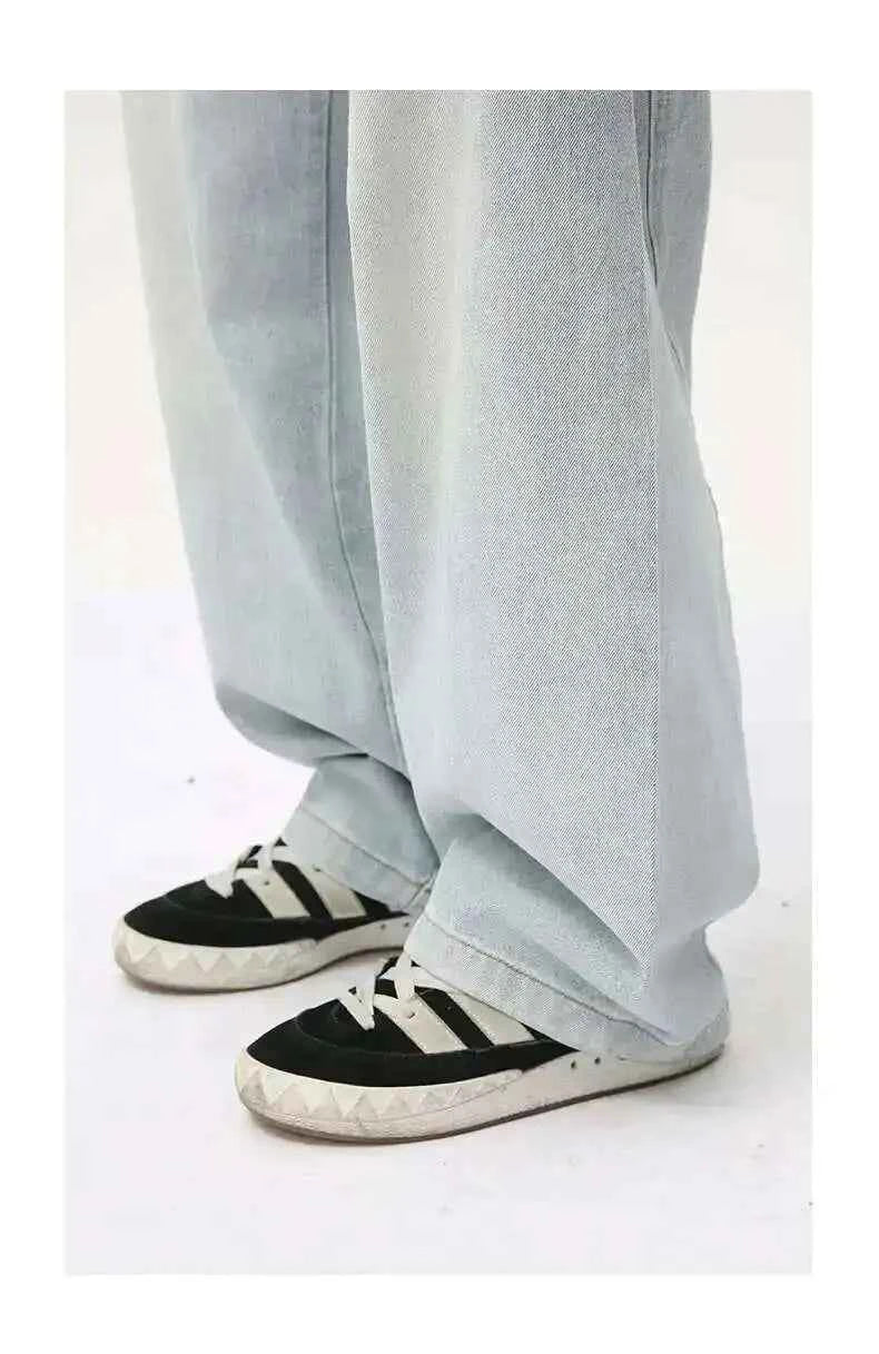 Comfortable Trendy Simple Washed Straight Jeans