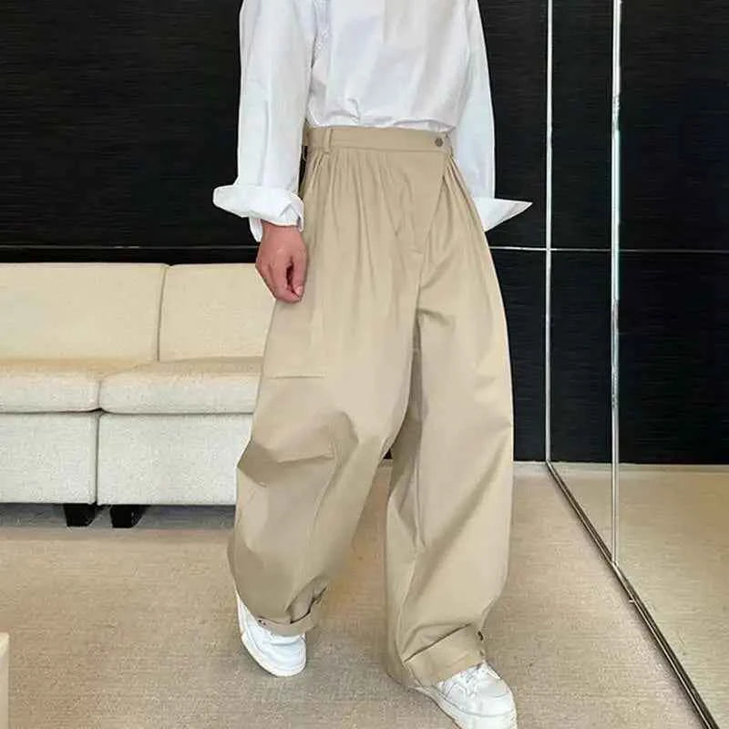 Casual Original Splicing Design Wide Leg Pants