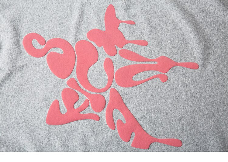 Star Shape Melting Letter Graphic T-Shirt