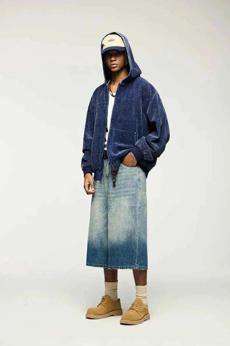Zip Up Hoodie Washed