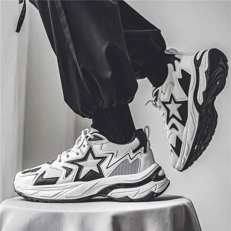 Vintage Stars Platform Sneakers