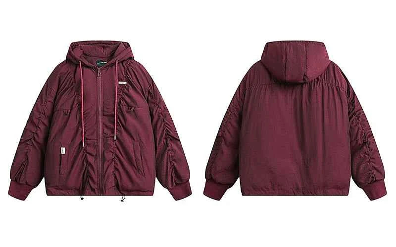 Oversized Warm Hooded Down Puffer Jacket