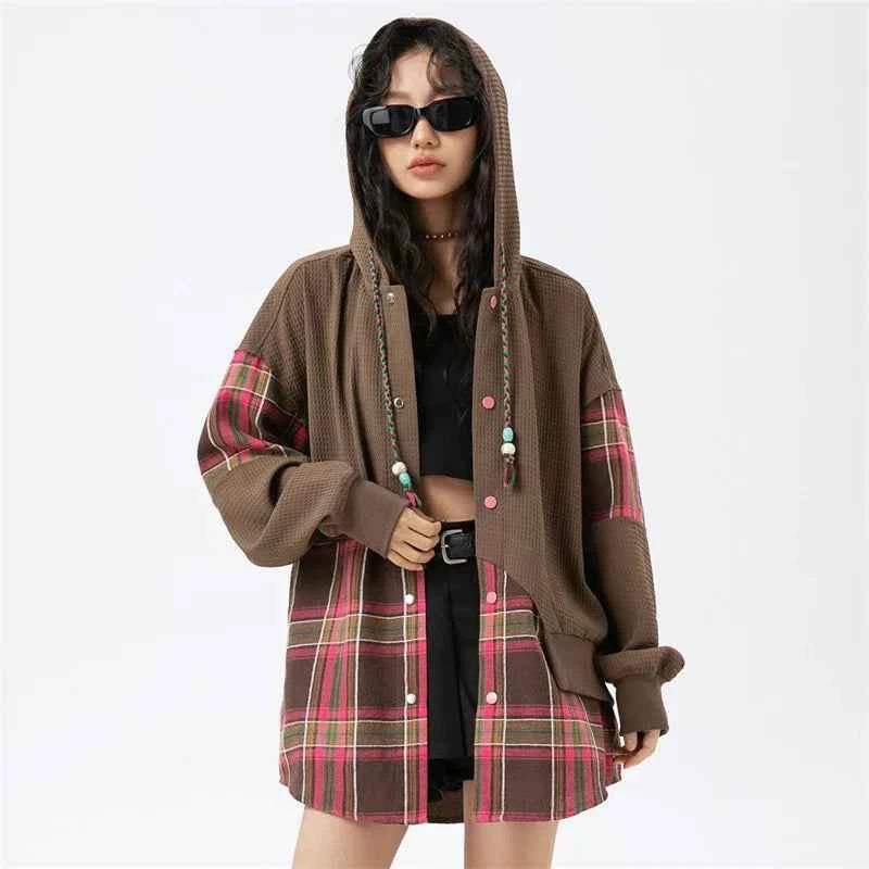 Women Korean Chic Elegant Stitched Swetshirt