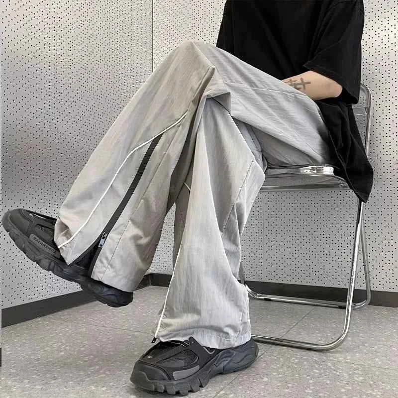 Streetwear Comfort Elastic Waist Straight Summer Pants